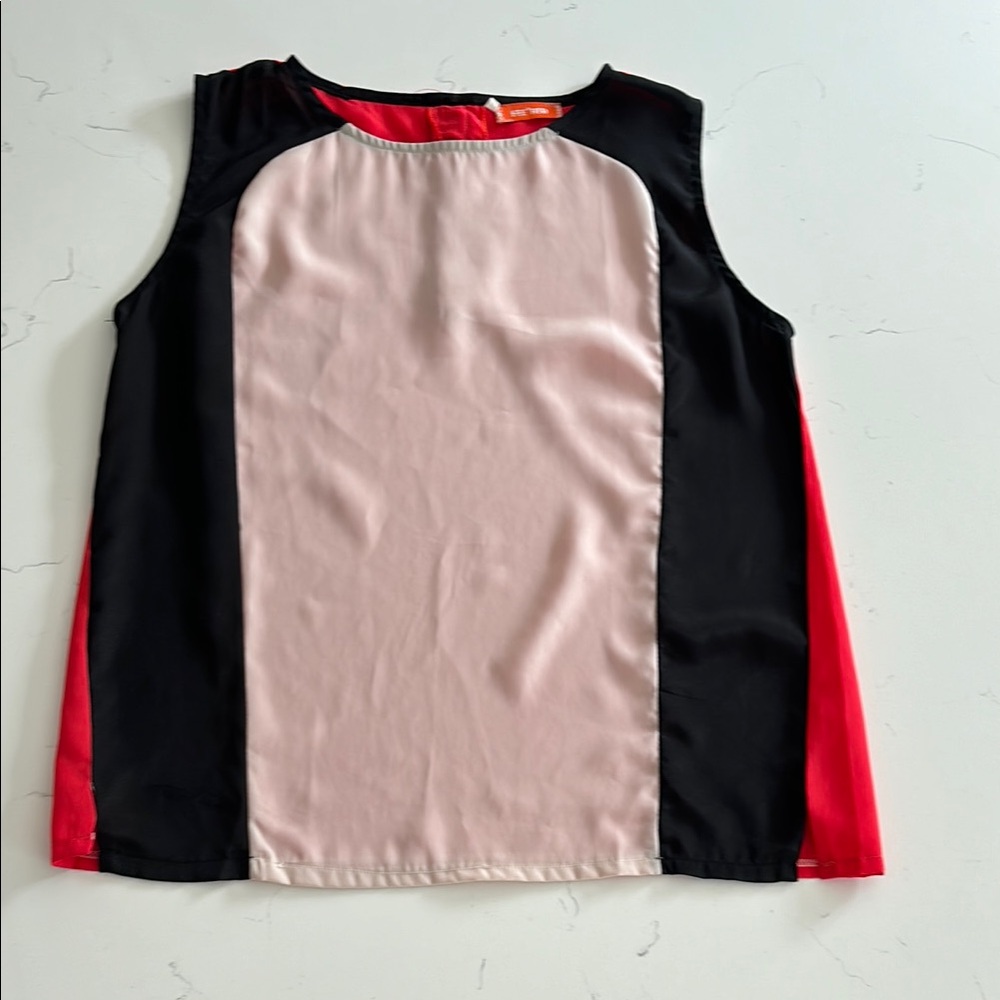 Colorblock Sleeveless Top - Size Small